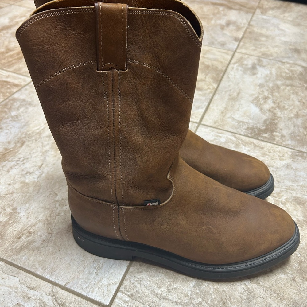 Justin Boots Men's Brown Leather Western Boots